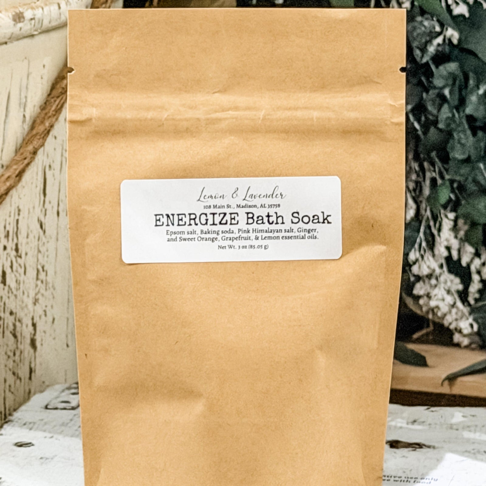 ENERGIZE Bath Salt Blend - Small Batch by Lemon & Lavender