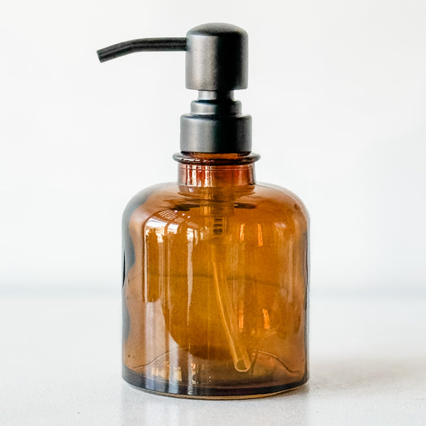 Amber Soap Dispenser - 12 oz.