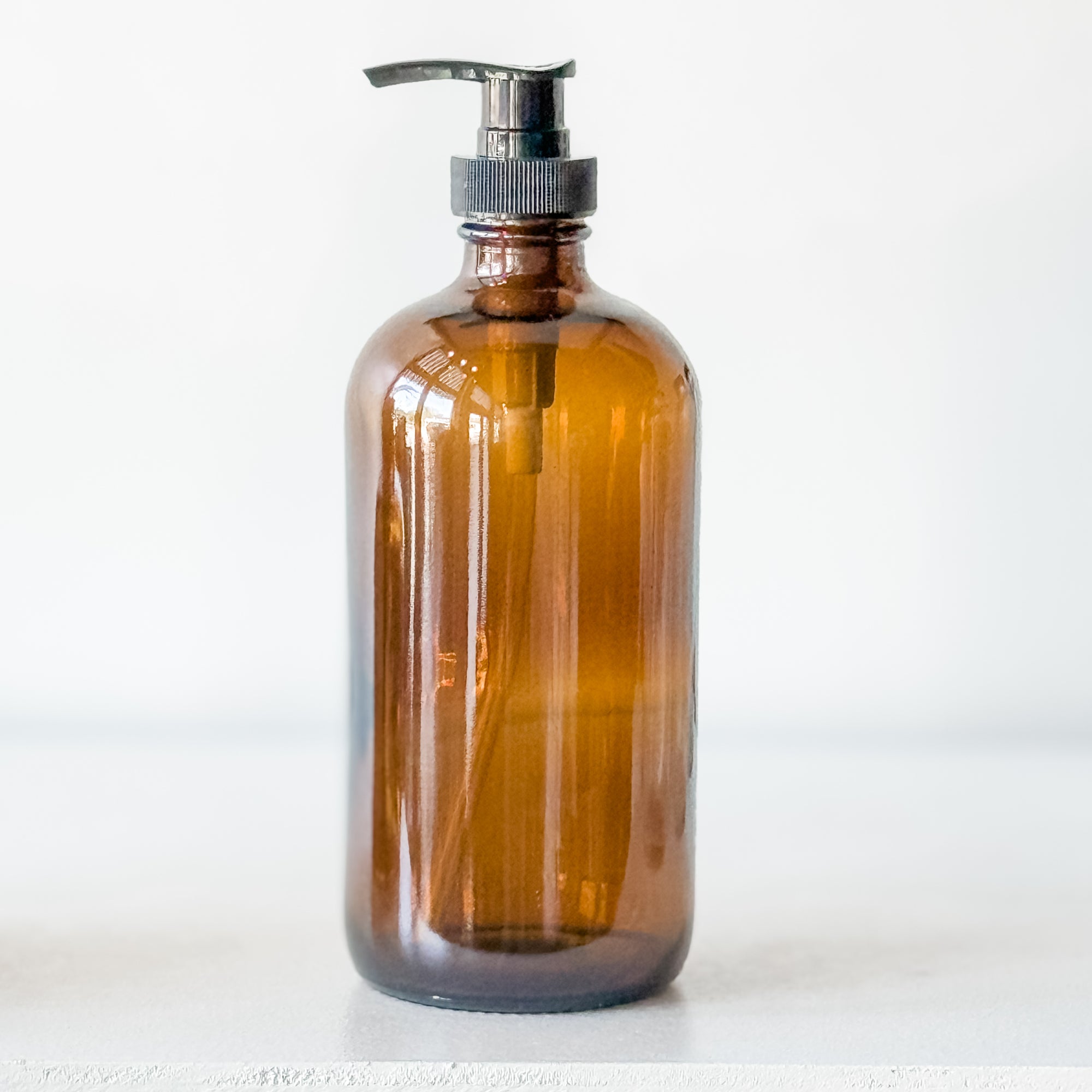 Amber Soap Dispenser - 16 oz.