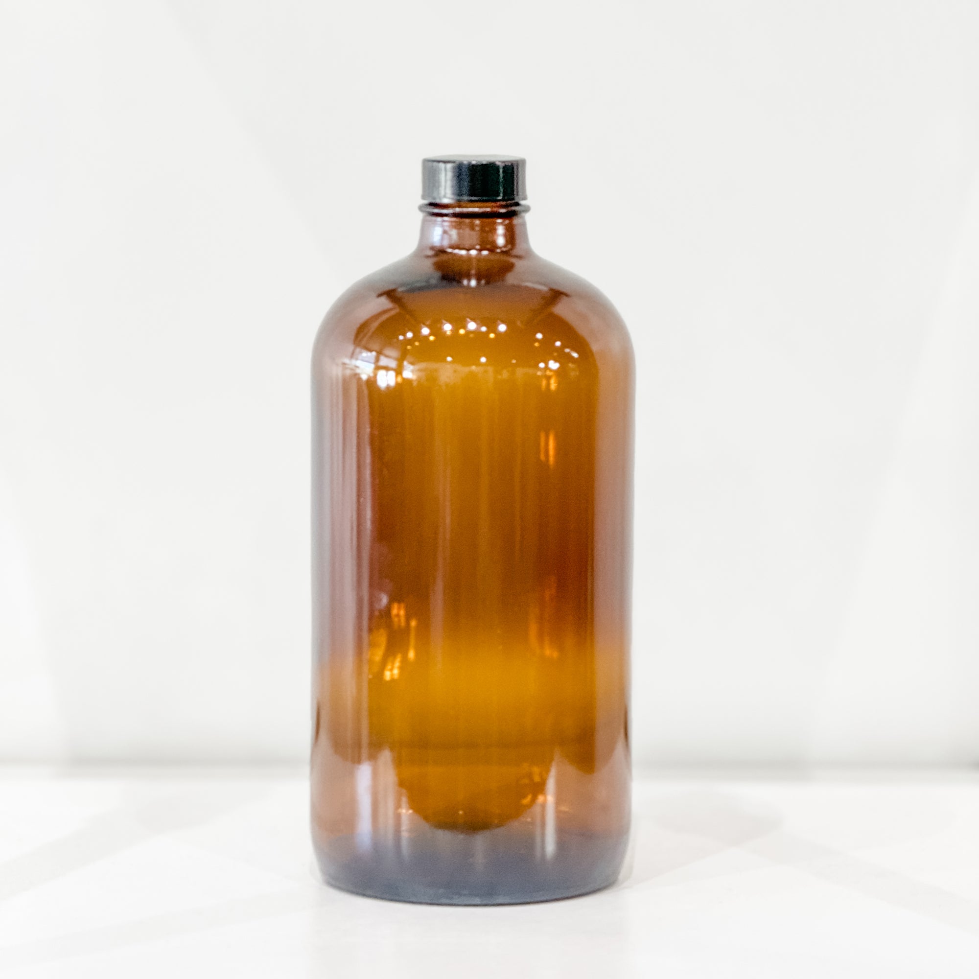 Amber Glass  Bottle - 32 oz. - Lemon & Lavender