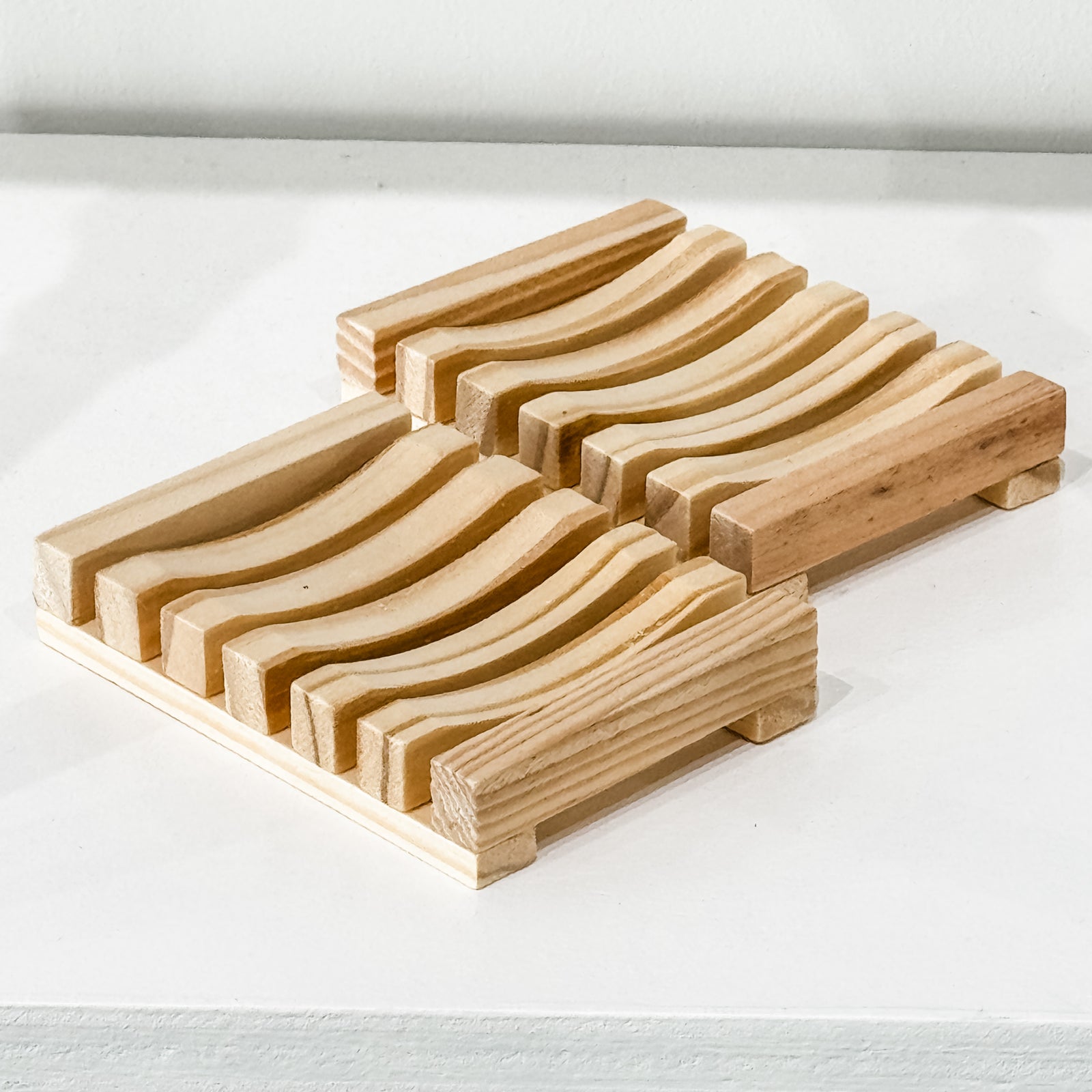 Wooden Bamboo Soap Dish - Lemon & Lavender