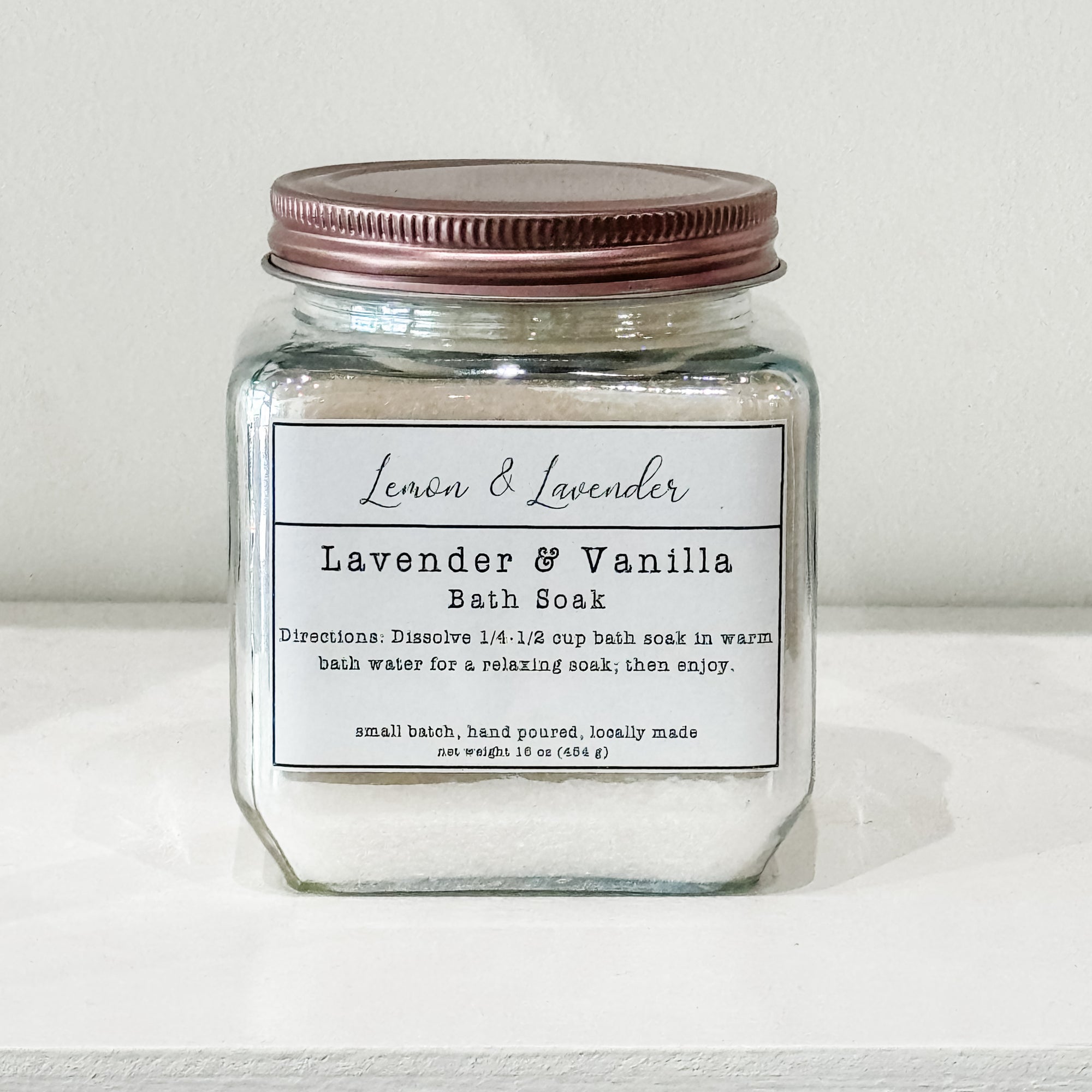 Lavender & Vanilla Bath Soak - Small Batch by Lemon & Lavender - Lemon & Lavender