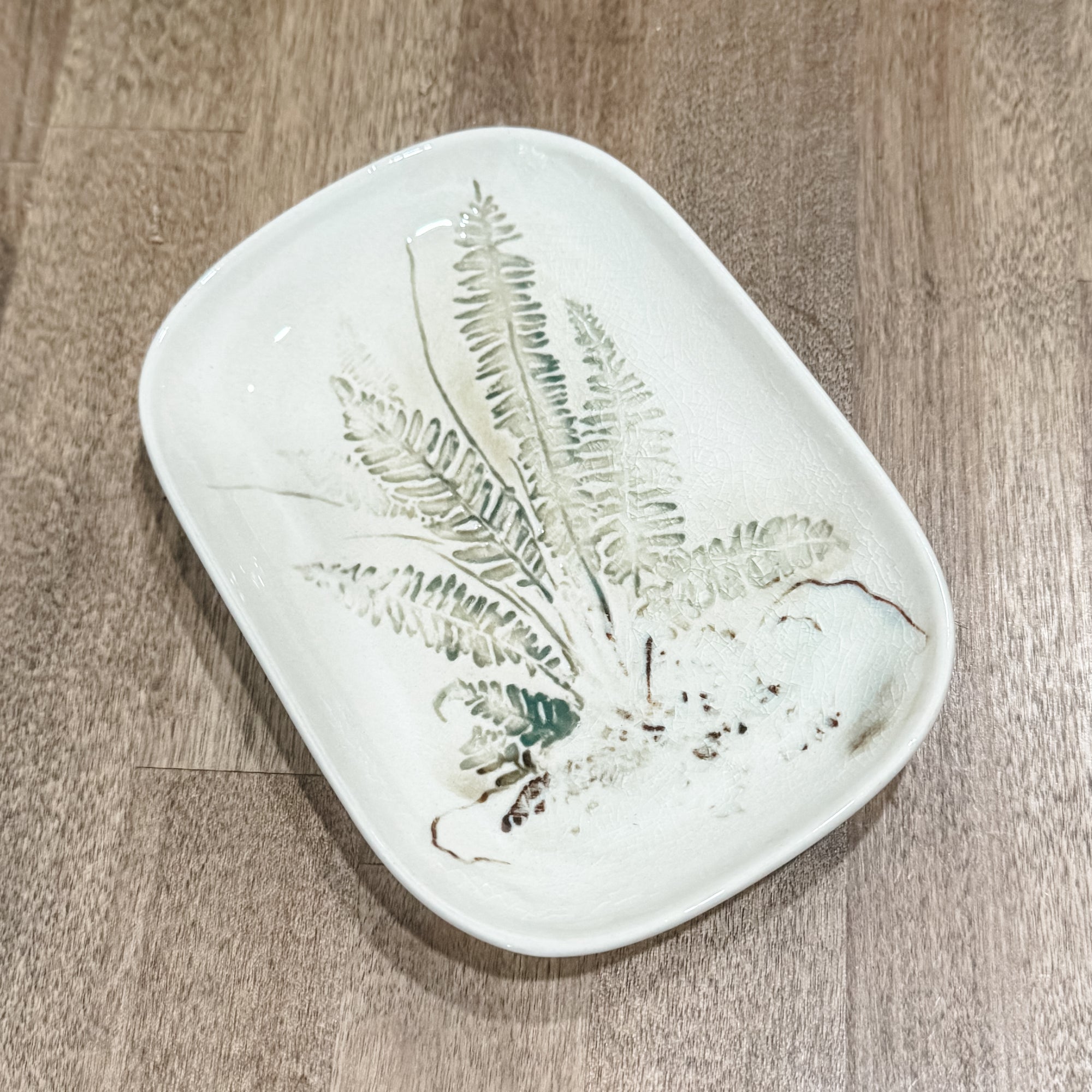 Debossed Stoneware Dish (Each one will Vary)