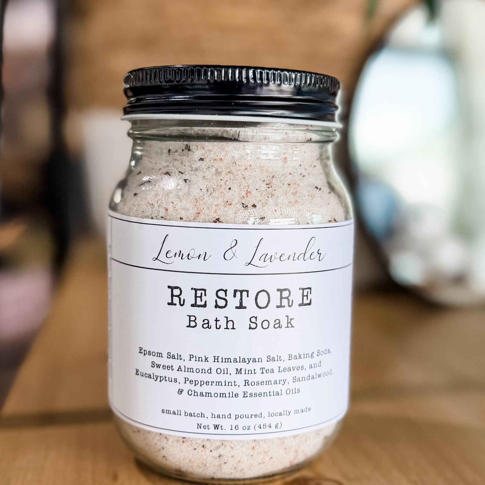 RESTORE Bath Salt Blend - Small Batch by Lemon & Lavender