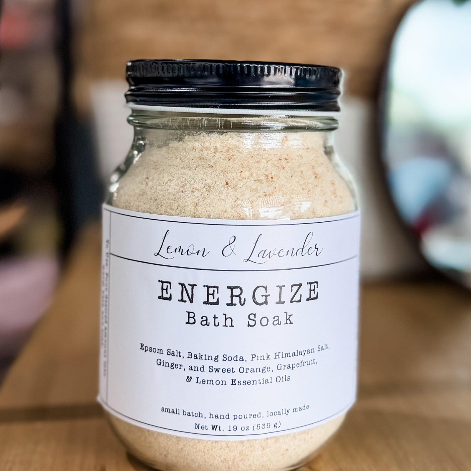 ENERGIZE Bath Salt Blend - Small Batch by Lemon & Lavender