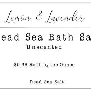 Refill by the Ounce - Dead Sea Bath Salt