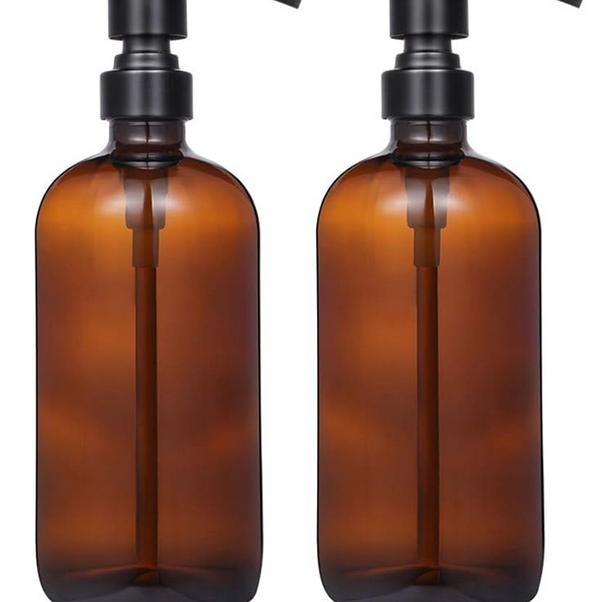 Amber Soap Dispenser - 16 oz. (set of 1)