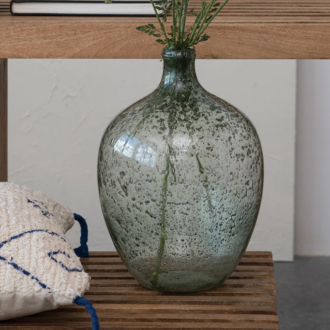 Seeded Glass Vase