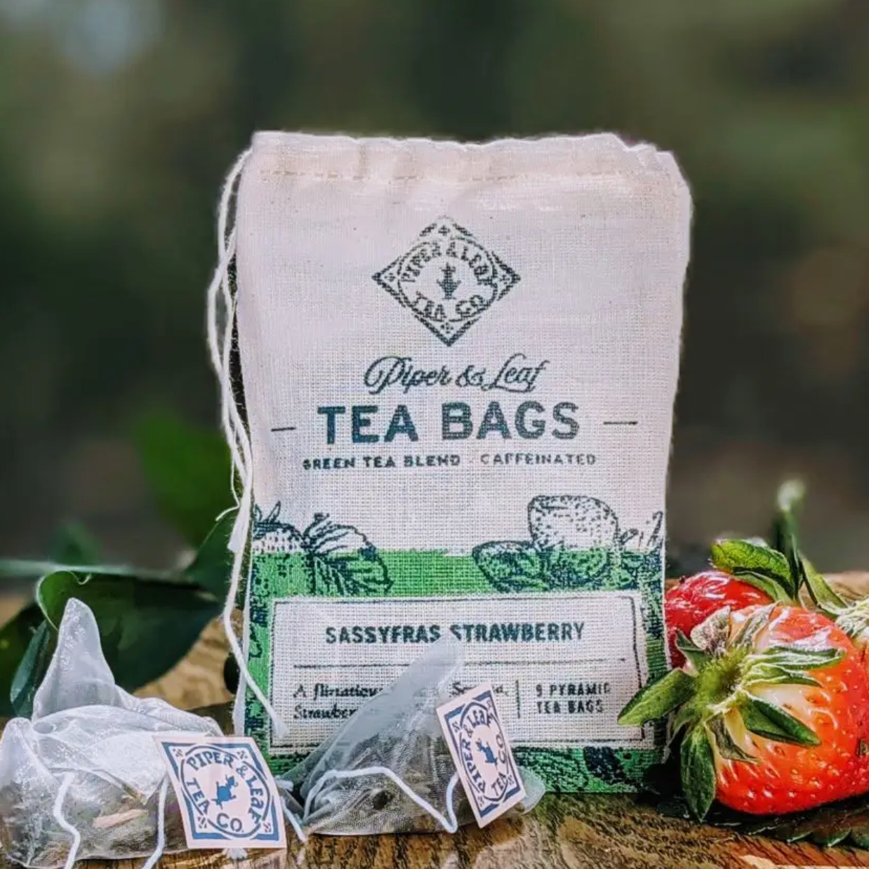 Sassyfrass Strawberry - 9 ct Tea Bags in Muslin