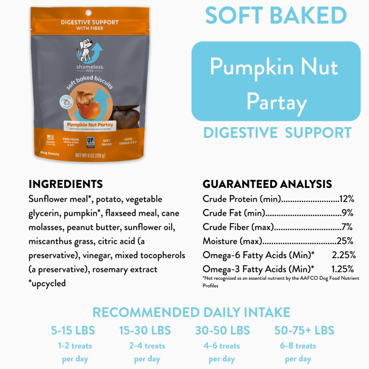 Pumpkin Nut Par-Tay Soft Baked Dog Treats