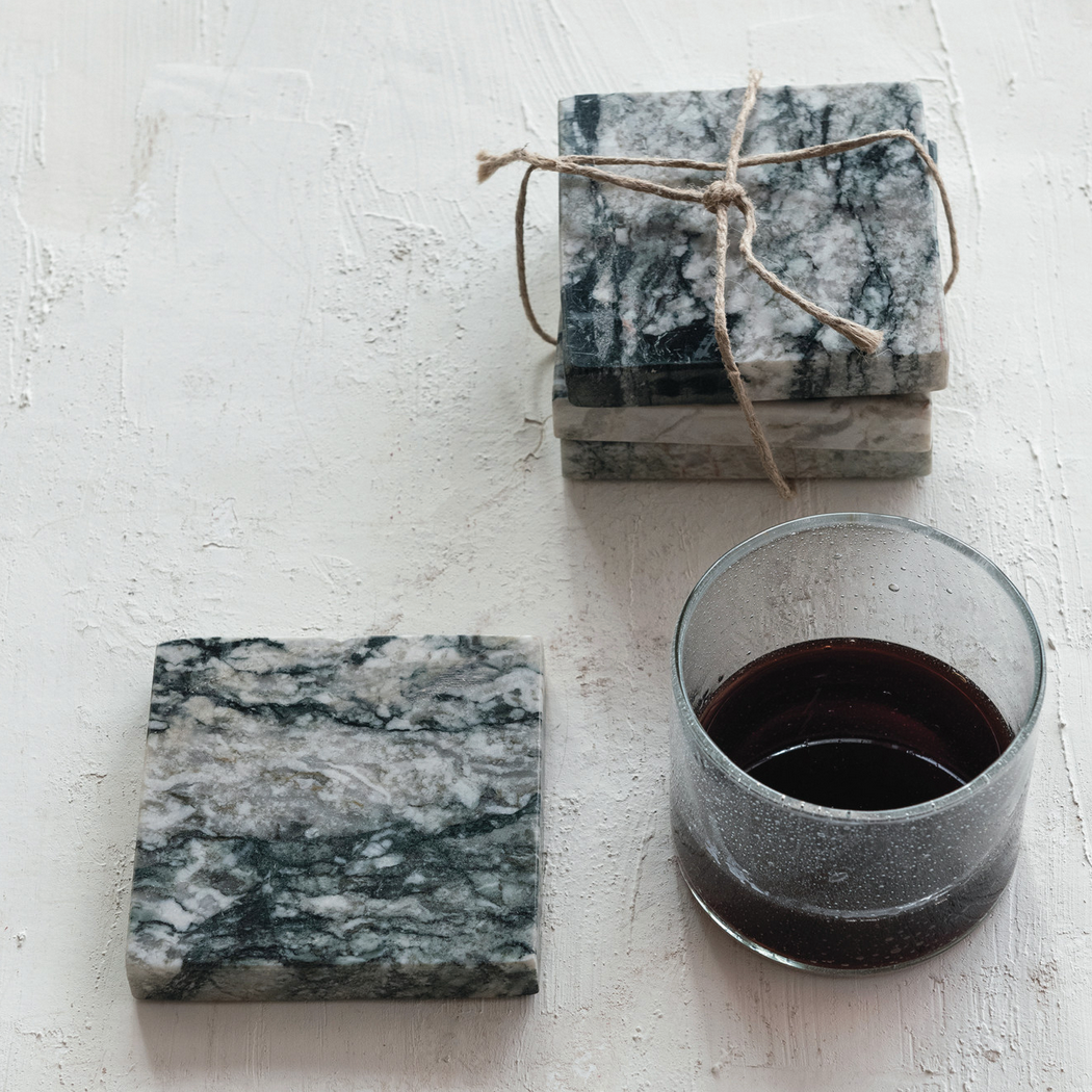 Marble Coasters - Set of 4