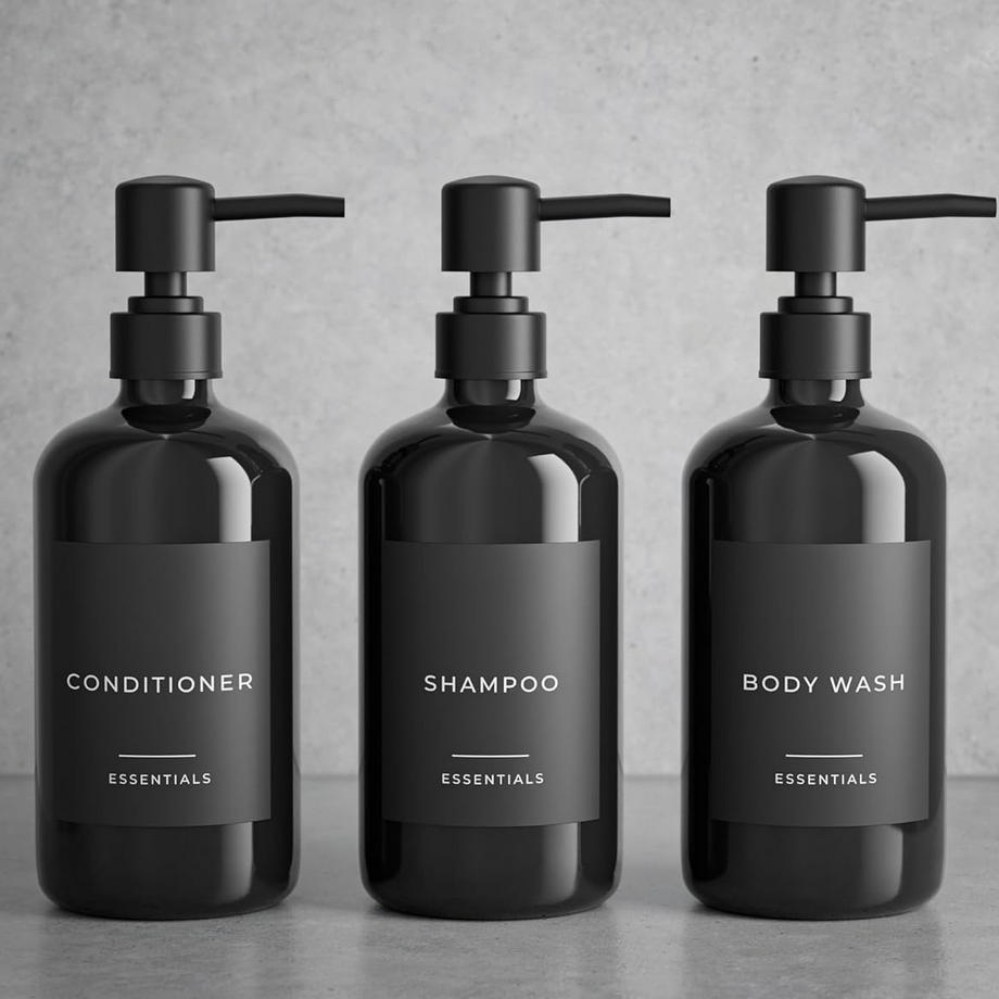 Refillable Black 21 oz. Bottle - Unlabled