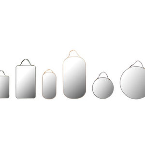 Velvet Edged Wall Mirrors with Hangers