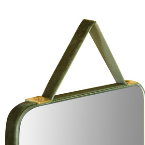 Velvet Edged Wall Mirrors with Hangers