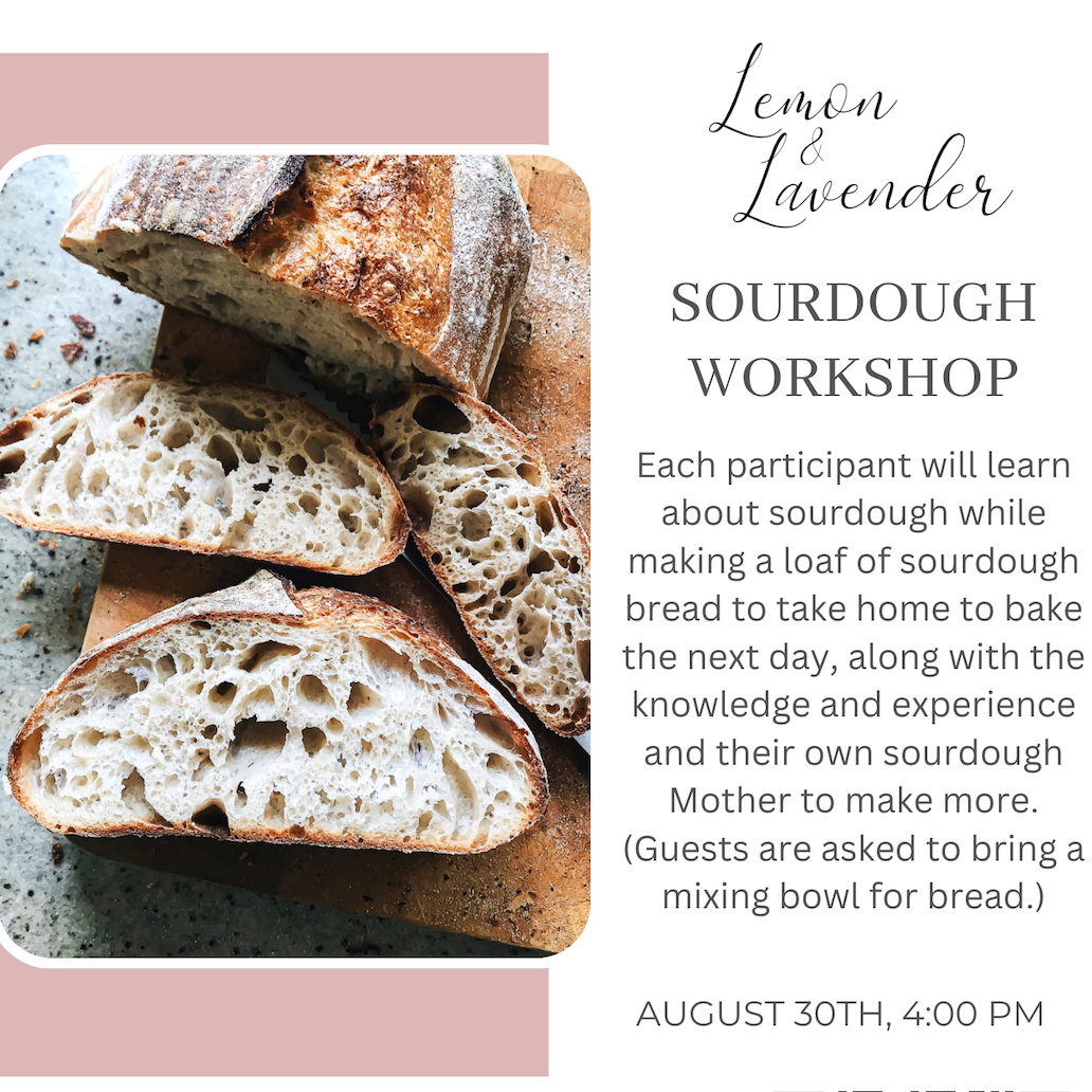 Sourdough 101 Workshop - August 30th, 4:00 pm