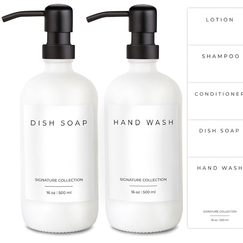 Refillable Black and White 16 oz. Bottle - Unlabled