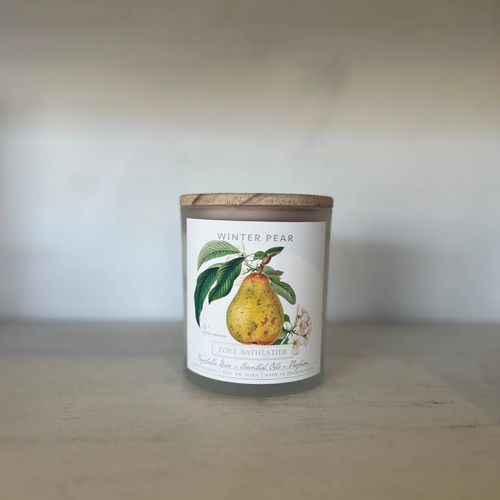 Winter Pear Botanical Candle