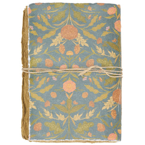 Dark Fall Folk Floral Journal