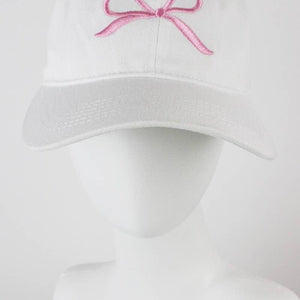 Bow Ribbon Embroidered Baseball Cap