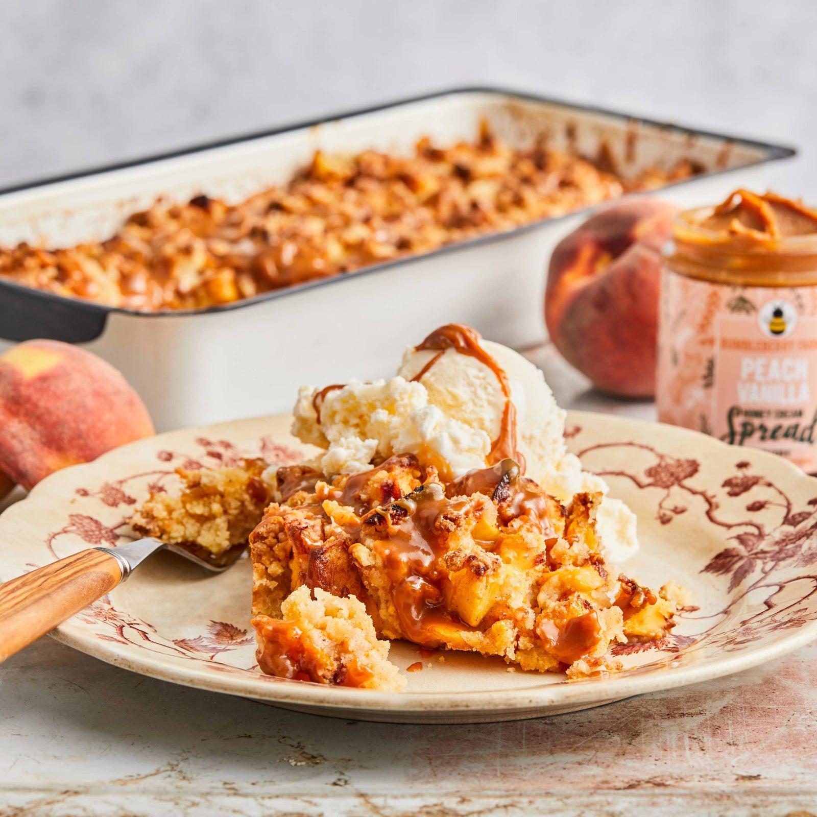 Peach Vanilla Honey Cream Spread