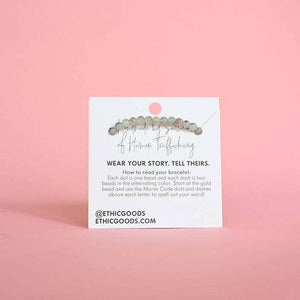 Morse Code Bracelet | MOTHER: Jasper & Marble