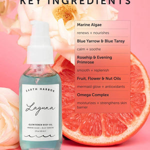 LAGUNA Glow Renew Body Oil: Marine Algae + Blue Yarrow