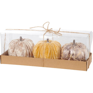 Velvet Trio Pumpkin Set