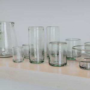 Handblown Glass Pitcher - Clear