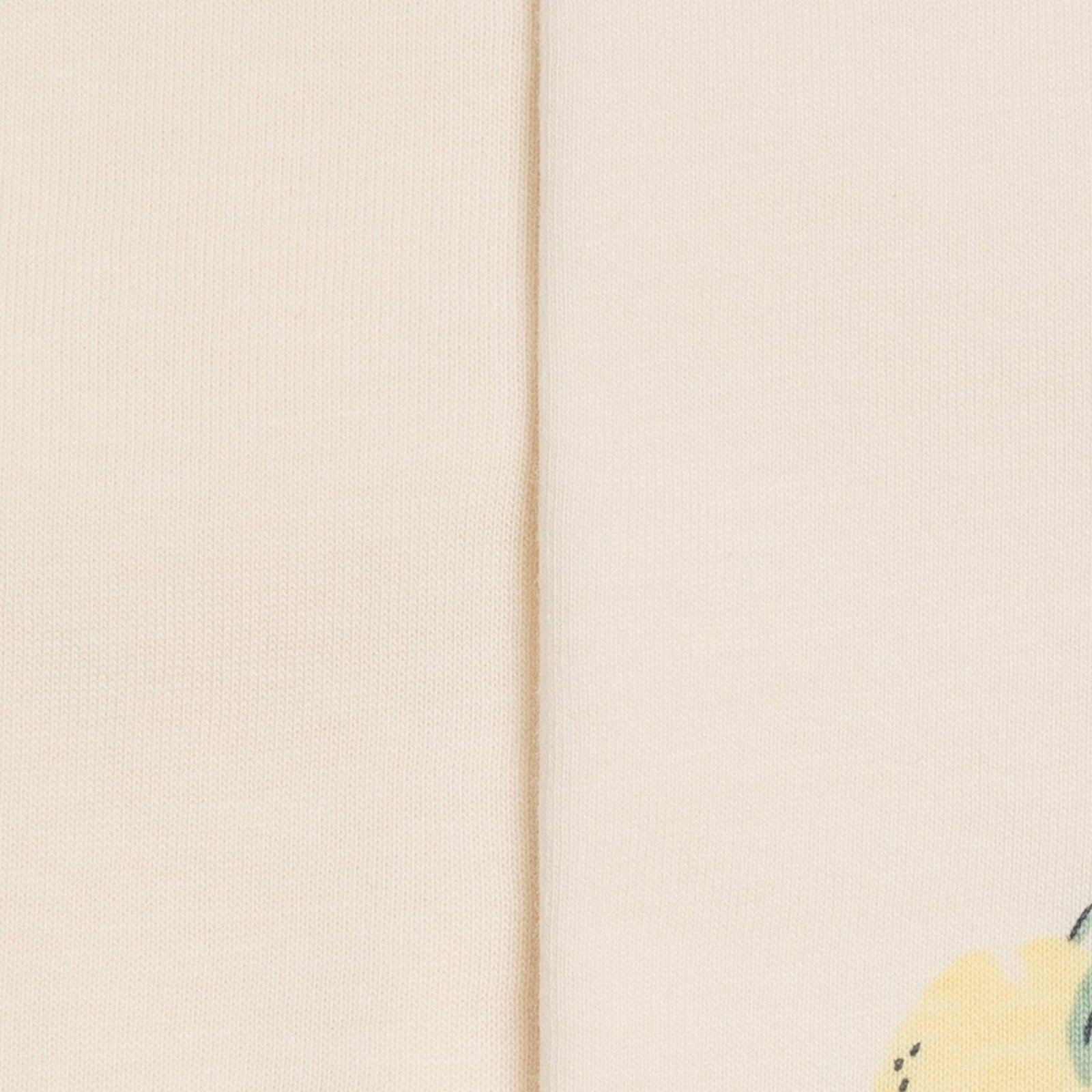 Organic Baby Burp Cloth (2-pack) - Lemon + Ivory