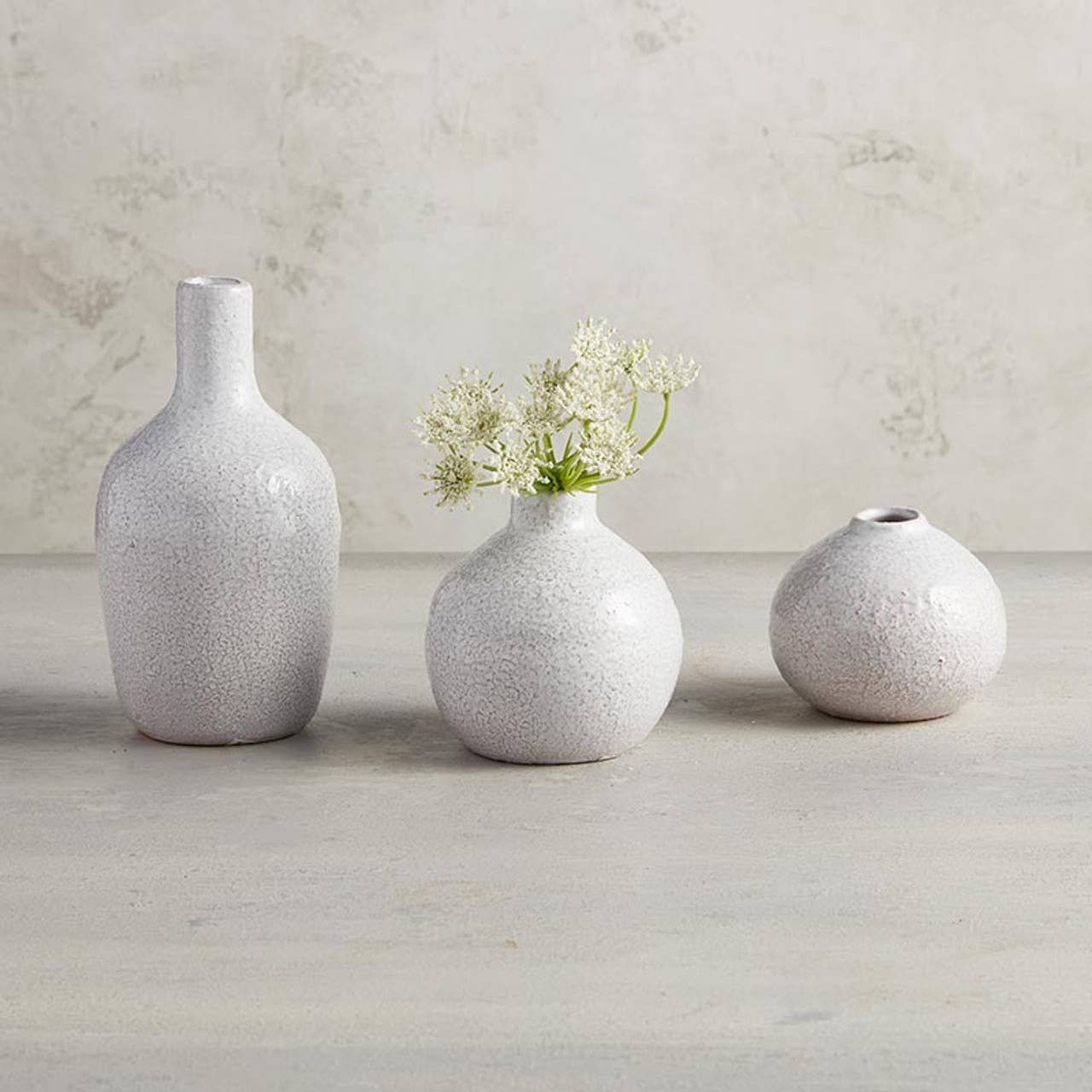 Large Ivory Bud Vase