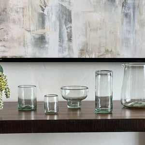 Handblown Glass Pitcher - Clear