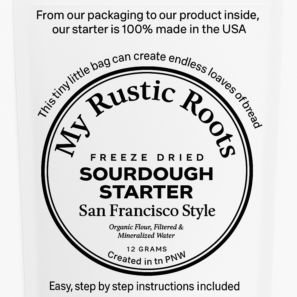 Organic, Non-GMO Sourdough Starter | Freeze Dried |  12gm