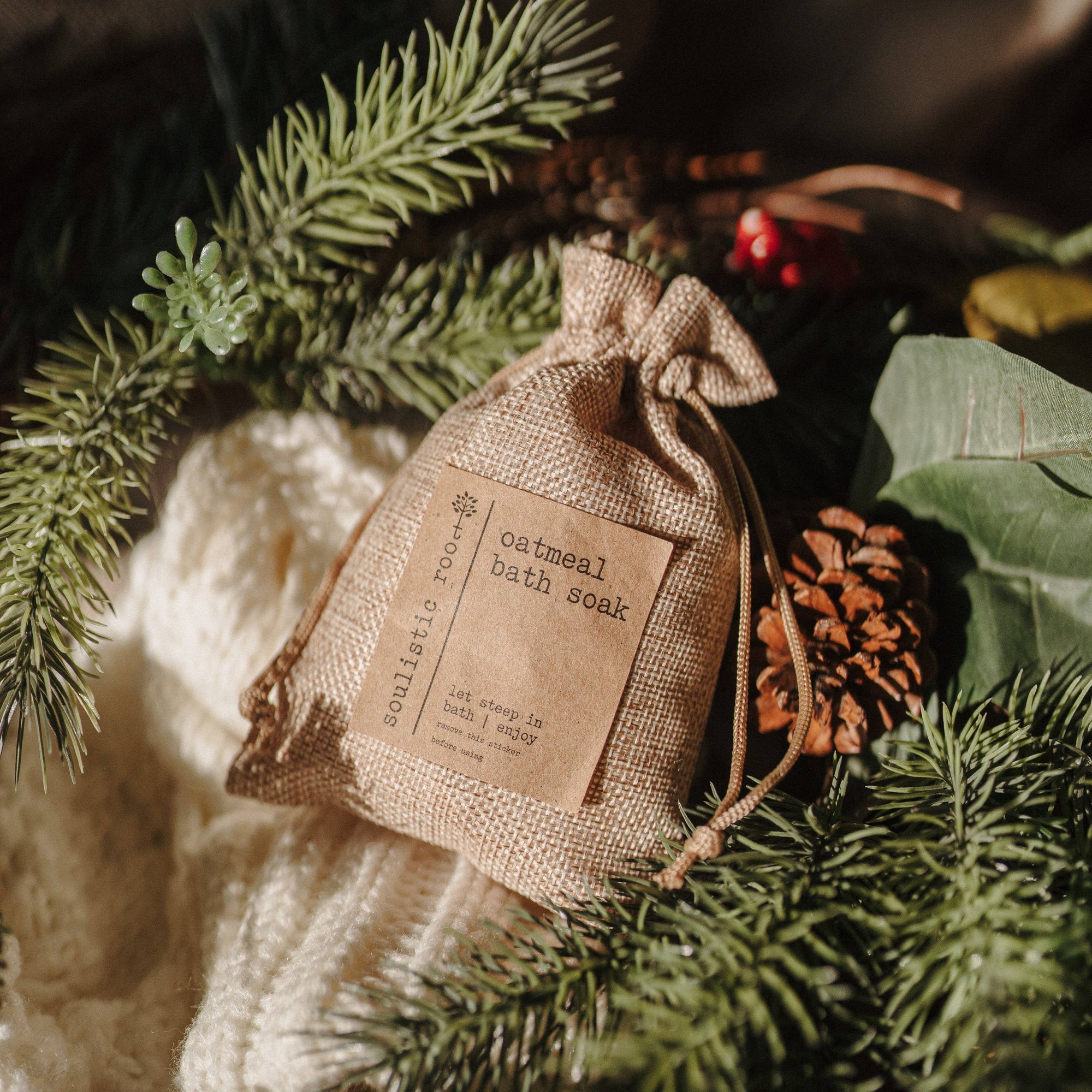 Herbal Oatmeal Bath Soak-Rose Petal