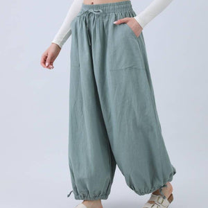 Women’s Linen Casual Pants–Relaxed Fit
