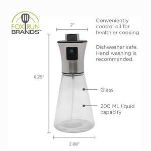 Glass Olive Oil Sprayer, 200 ml/6.7 Oz Mister Bottle
