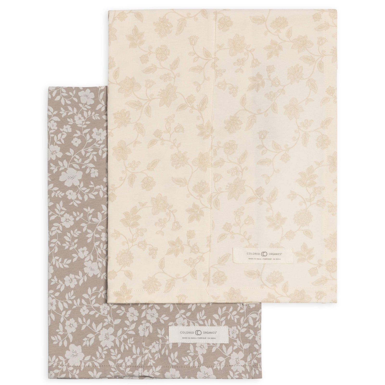 Organic Baby Burp Cloth (2-pack) - Nicola + Aria Floral