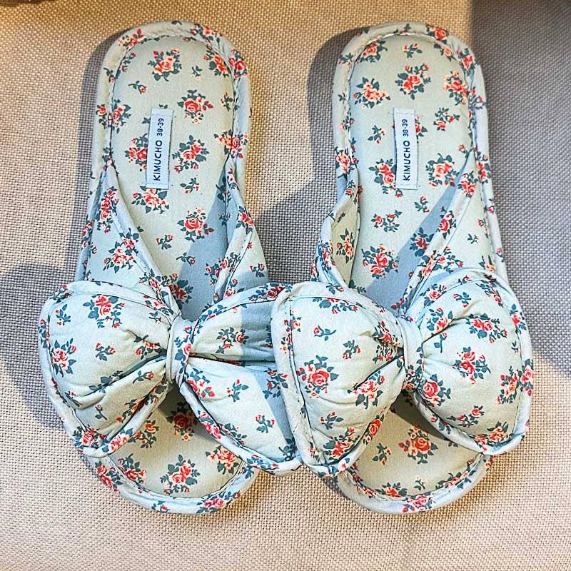 POL Brand floral patterns cozy indoor slippers