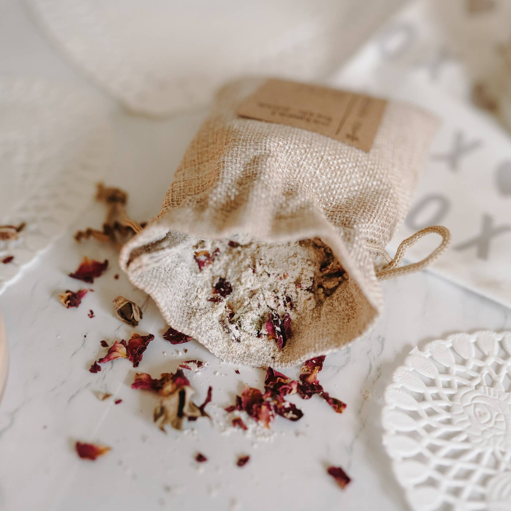 Herbal Oatmeal Bath Soak-Rose Petal