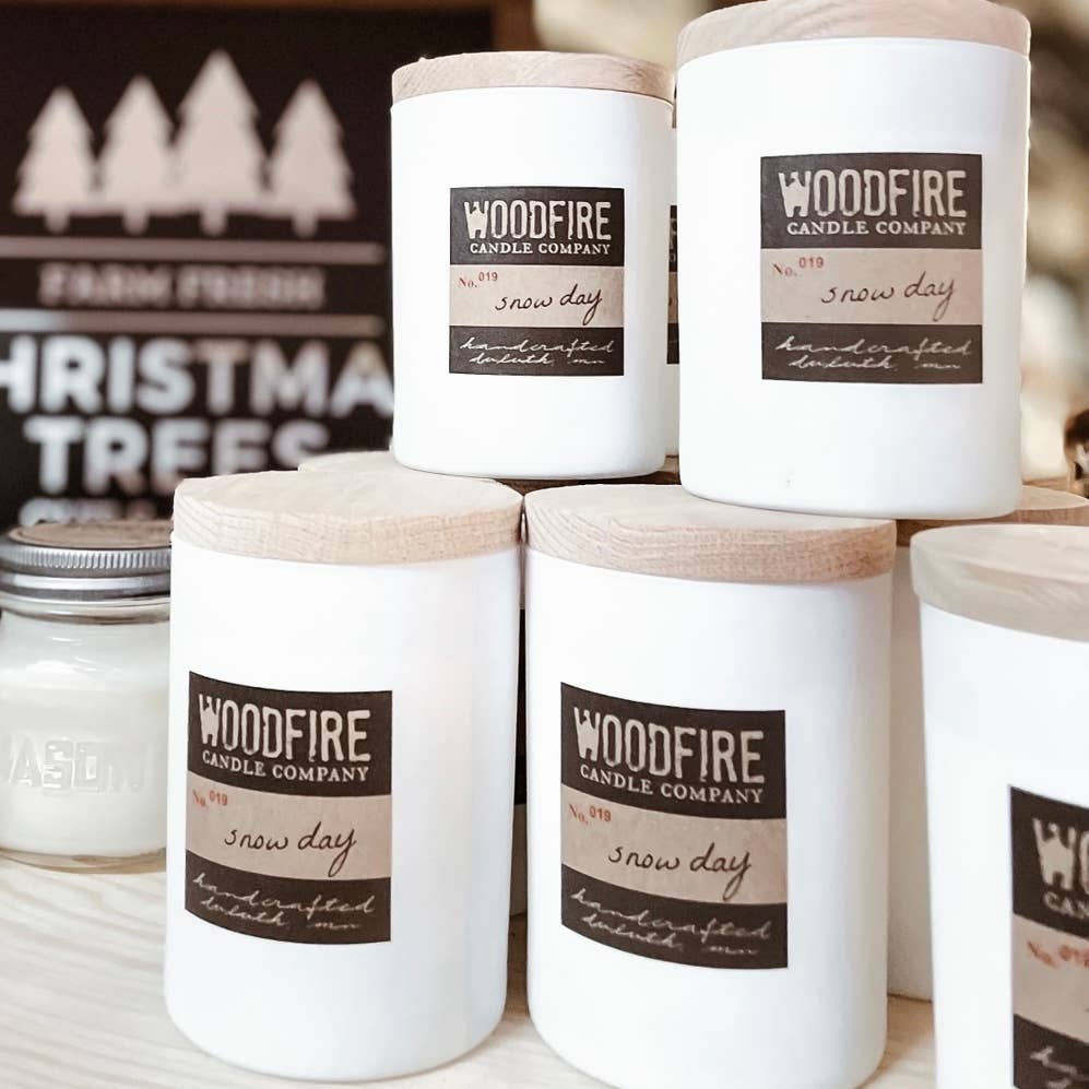 White Wood Wick Soy Candles