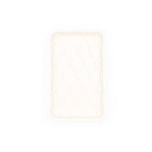 White Textured Soap Dish