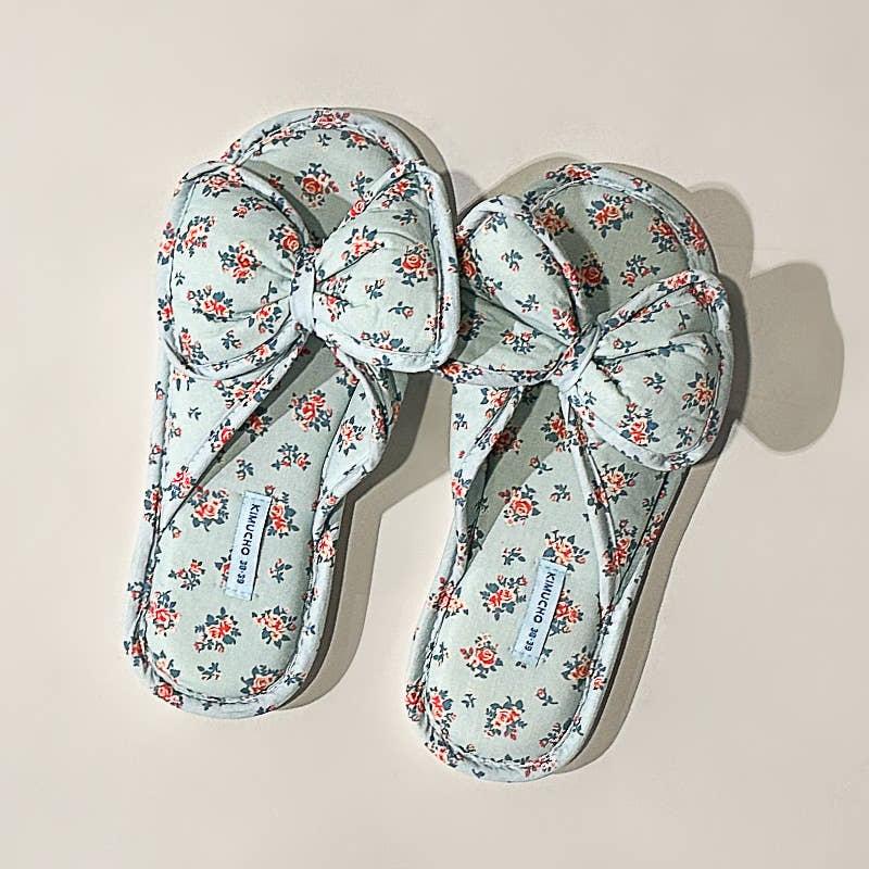 POL Brand floral patterns cozy indoor slippers