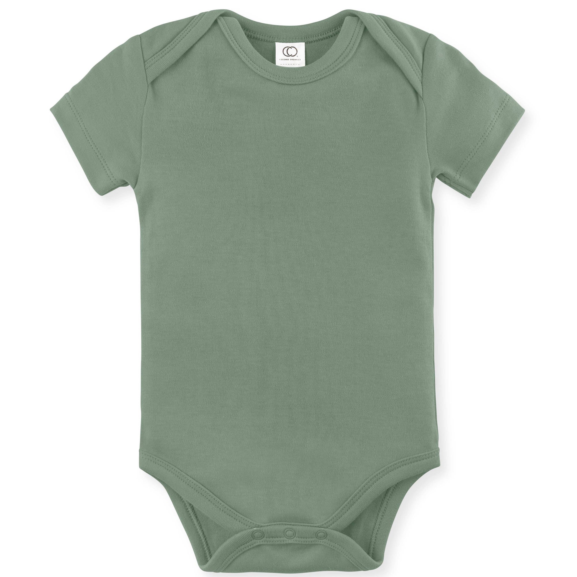 Organic Baby Short Sleeve Classic Bodysuit - Thyme