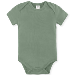 Organic Baby Short Sleeve Classic Bodysuit - Thyme