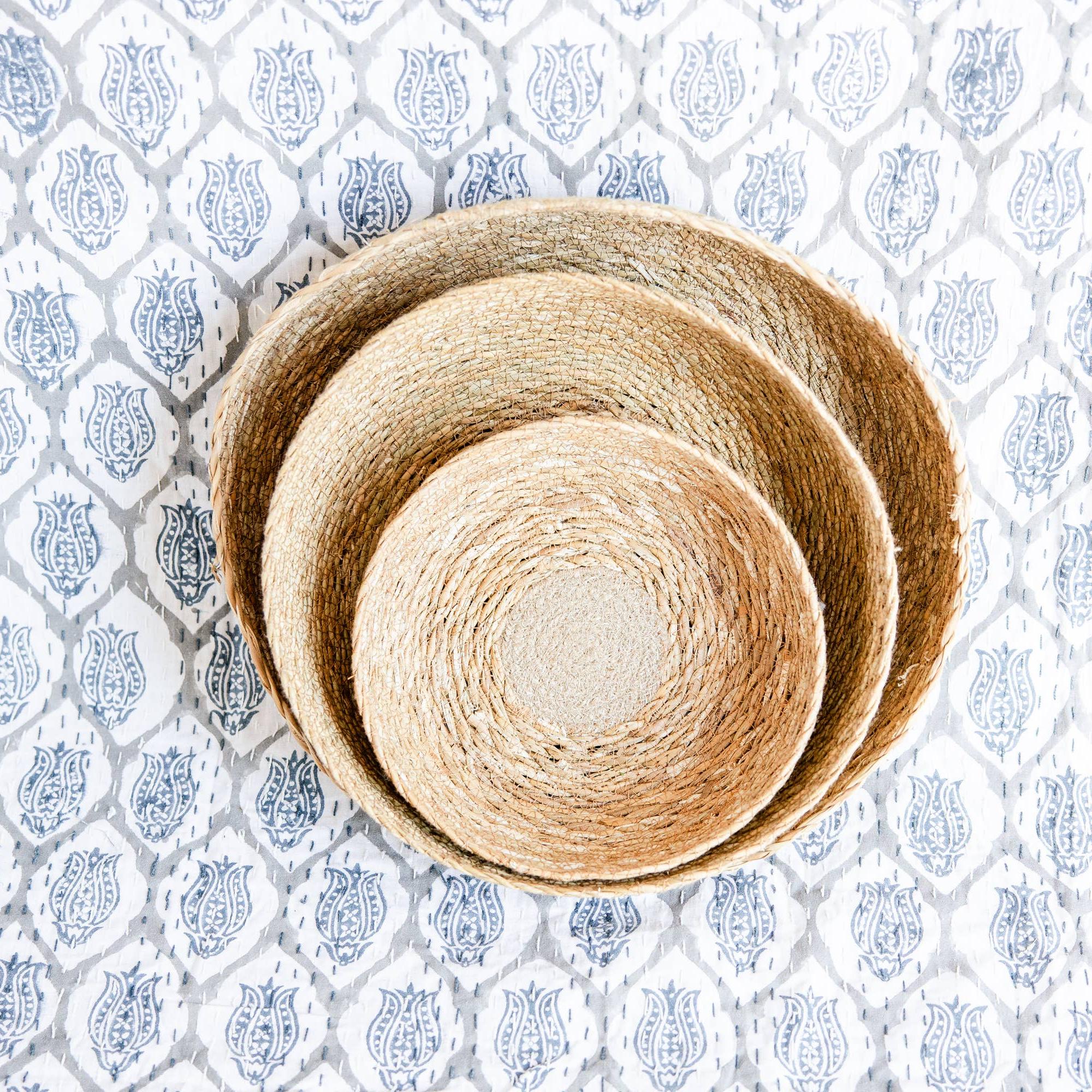 Catchall Woven Basket Bowl Small