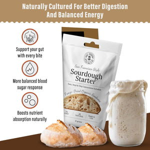 Organic, Non-GMO  Sourdough Starter Culture, Freeze Dried