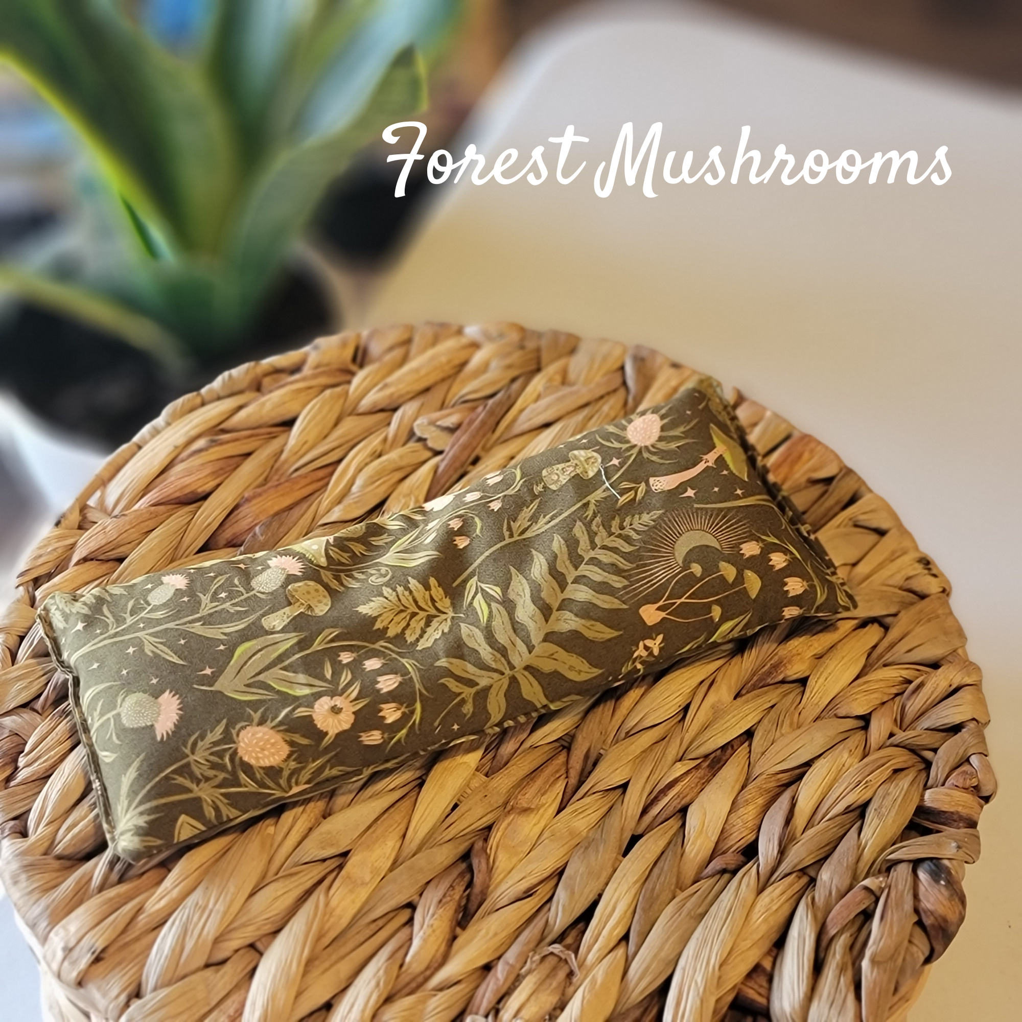 Forest Mushrooms (LAV & PEPP) Weighted Eye Pillow