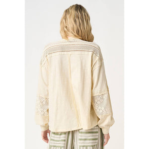 Mixed Media Top: Natural