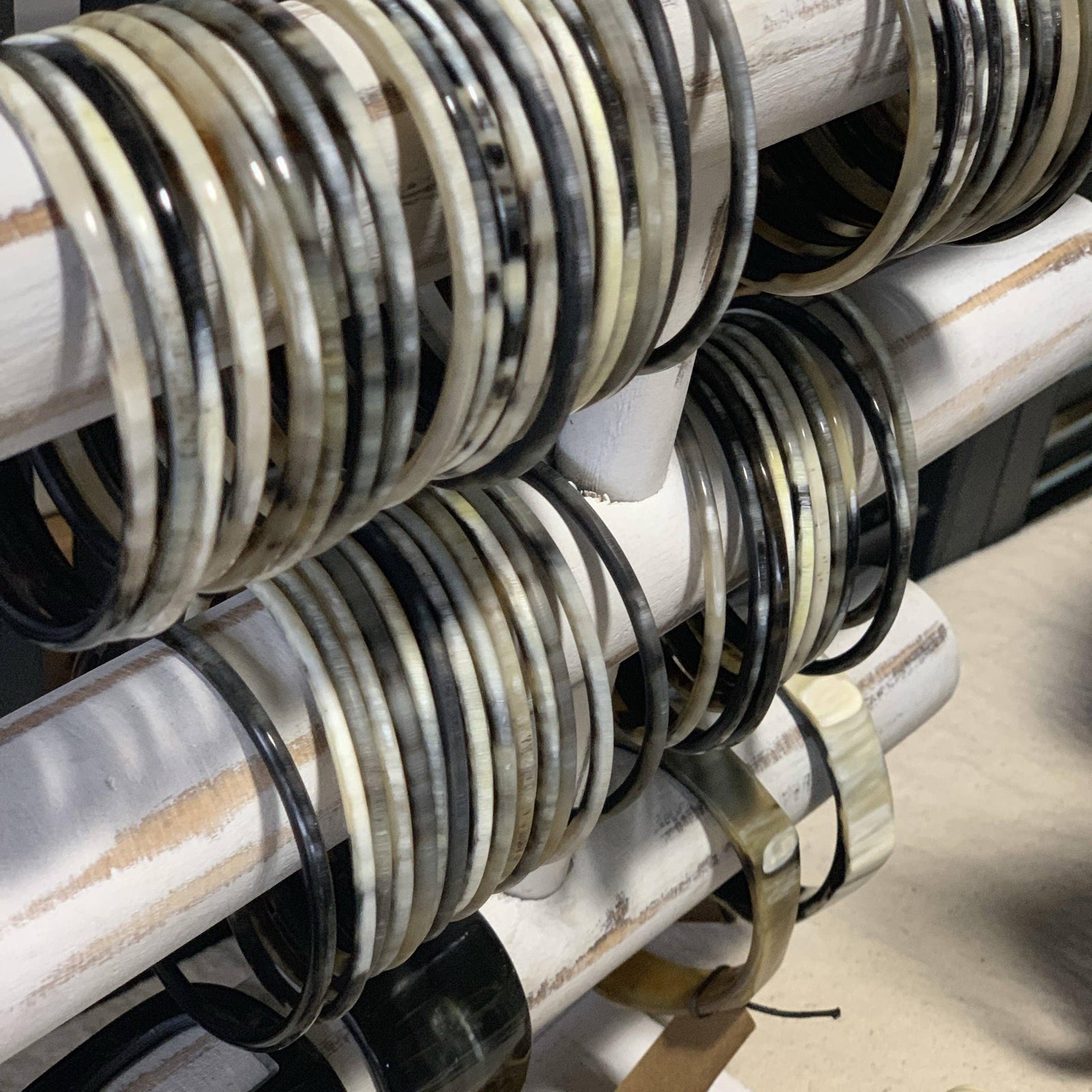 Horn Bangles Small: Polished