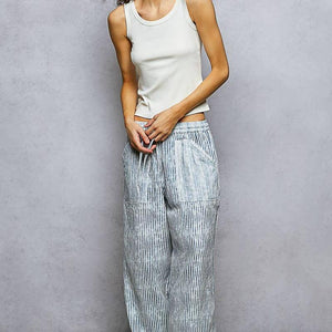 Striped Straight Fit Pants