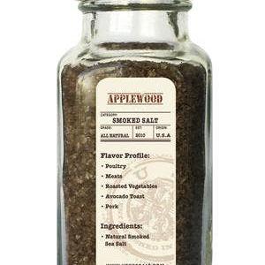 Applewood Smoked Sea Salt: 1.5 oz Jar